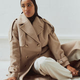 Manteau trench en cachemire